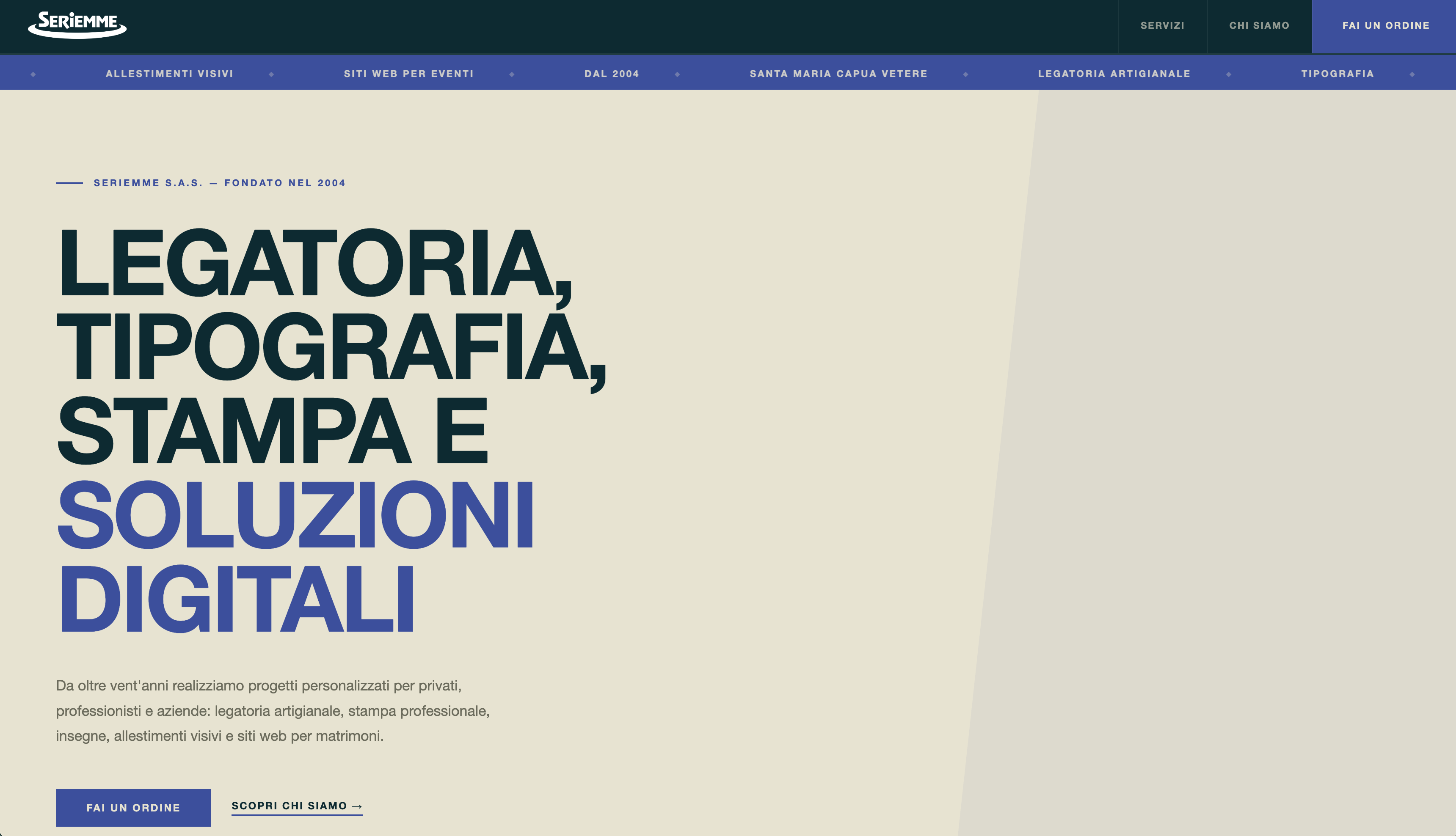 Seriemme — Sito aziendale